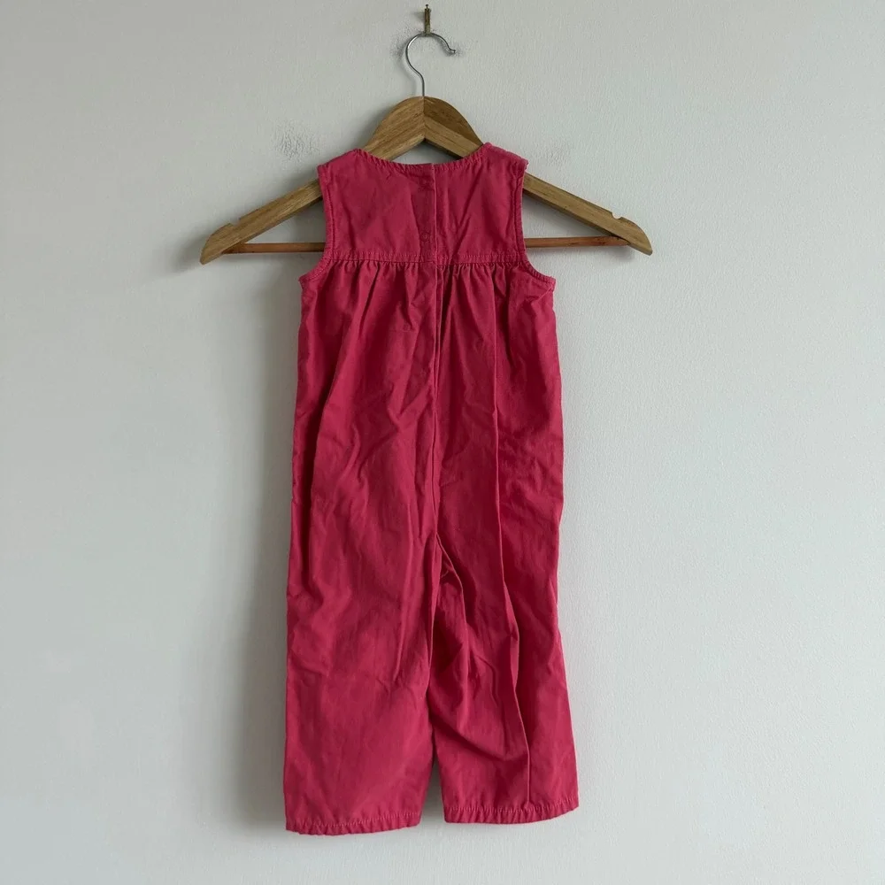 Vintage 90s Gymboree Smocked Butterfly Romper Size 18-24 Months